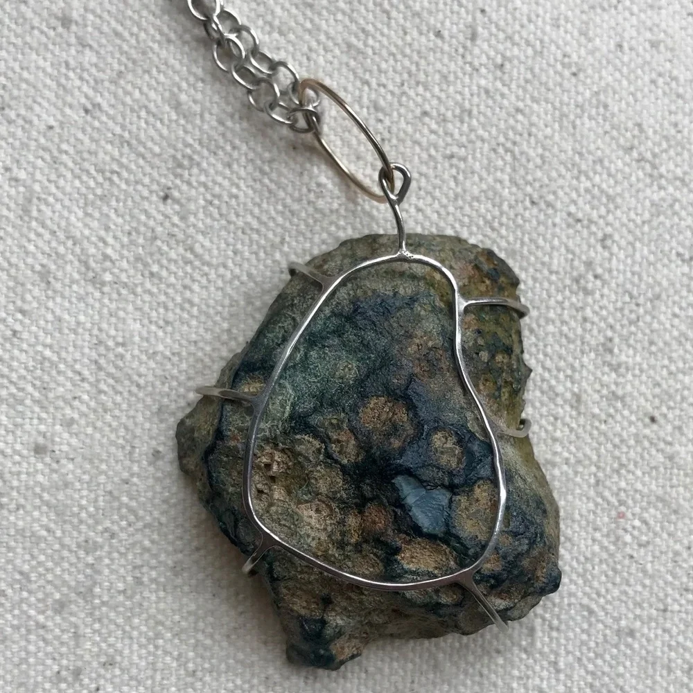 Melissa Joy Manning Caged Geode Necklace